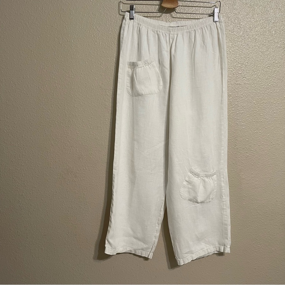 Hot Cotton by Marc 100% Linen‎ 
Ware White Pants
